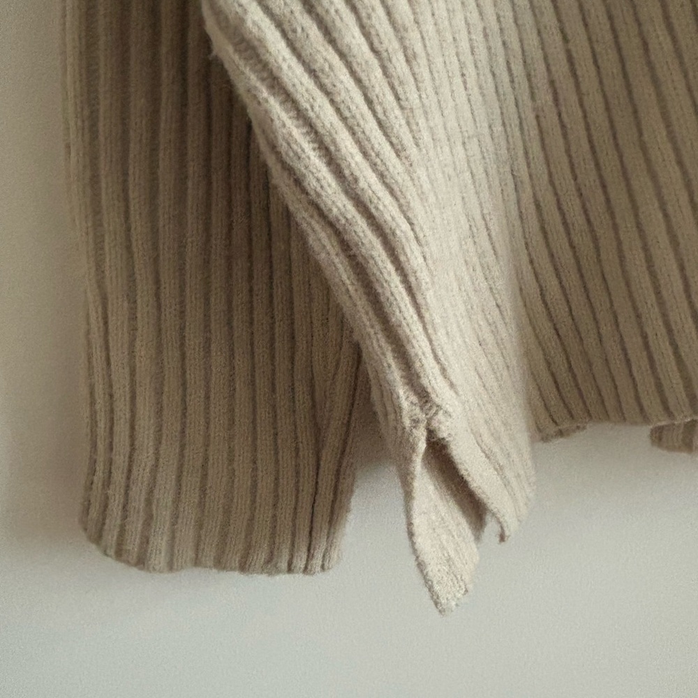 Cozy Cream Ribbed Sweater Set - Picture 9 of 14